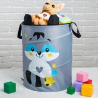 Корзина для игрушек Енот с ручками, 45*35*35 см - 2859903