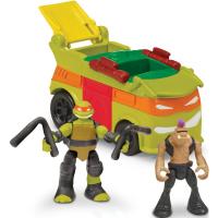 Игровой набор Playmates Черепашки-ниндзя: Микро мутанты - Фургон Майка и Бибопа - 87602