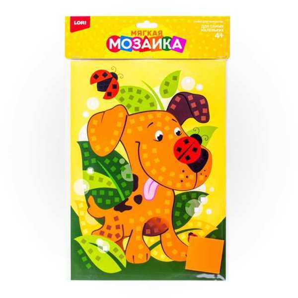 Мозаика мягкая *Собачка*, большой набор - Кэ-016