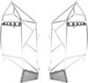 Пластиковый корпус, стойки и детали для корпуса, цвет серый - ZD-8647