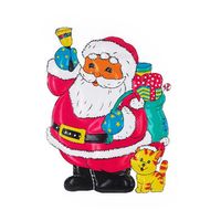 Новогоднее панно Snowmen *Санта Клаус с кошкой* - Е94327