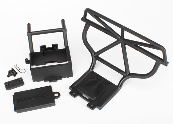 Bumper (rear)/ battery box/ battery box cover/ switch cover/ body clip/ 3x15mm RM (2)/ 3x12mm CM (2) - TRA4429