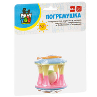 Погремушка цилиндр с медвежонком, Bondibon, пастель - ВВ3057