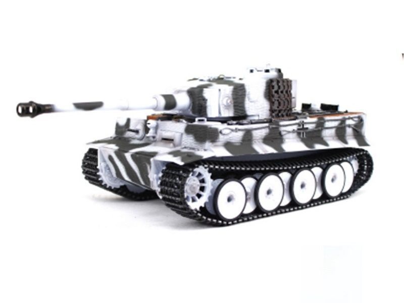 Радиоуправляемый танк Taigen Tiger 1 Германия, поздняя версия, масштаб 1:16 V3 2.4G RTR зимний камуфляж - TG3818-BS3.0