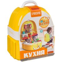 Набор посуды и продуктов в рюкзачке Bondibon, 25 предметов - 7F705
