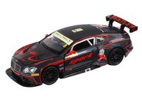 Машина Автопанорама Bentley Continental GT3, черный, масштаб 1:32, свет, звук, инерция - JB1251407