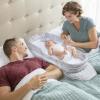 Складная кроватка Baby Delight BL серая с кружками - BD3600