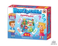 Настольная игра Русский стиль Викторины в картинках Супер-набор 4в1 - 03429
