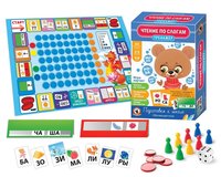 Настольная игра Русский Стиль Тренажёр Чтение по слогам New - 03418