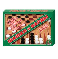 Настольная игра Шашки | нарды большие 1069 - Р38882