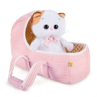 Мягкая игрушка Budi Basa Кошечка Ли-Ли BABY в люльке 24 см - LB-007