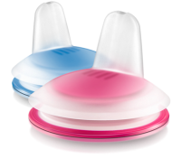 Мягкие носики для чашки-непроливайки Philips AVENT 2 шт, голубые - SCF252|00