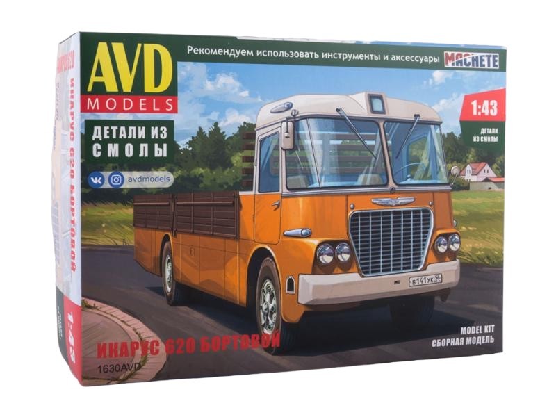 Сборная модель AVD ИКАРУС 620 бортовой, масштаб 1:43 - 1630AVD