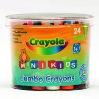 Восковые мелки Crayola, 24 шт для малышей в бочонке - 0784C