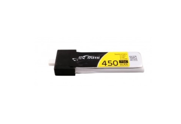 Аккумулятор Gens Ace Tattu LiPO 3.8 V 450 mAh 75C BT2.0 - TA-75C-450-1S1P-HV-BT2.0
