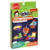Термомозаика Bondibon *ТРАНСПОРТ* неоновая. Светится в темноте! - ВВ5567