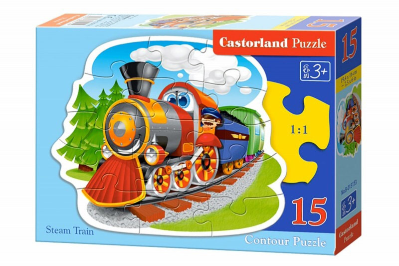 Пазл Castorland Паровозик, 15 элементов - В-015153