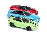 Игровой набор Siku из 3 кабриолетов (Mercedes SLK, Audi R8 Spyder, BMW 645i) - SIKU6314