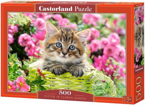 Пазл Castorland Котенок в саду, 500 элементов - В-52974