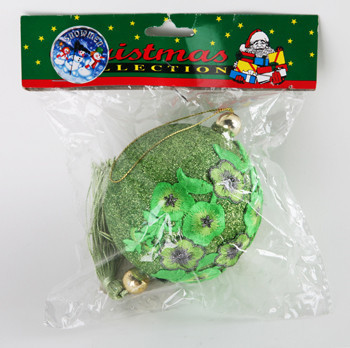 Новогодняя подвеска Snowmen *Шар с кистью* - Е70038