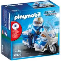 Конструктор Playmobil Полиция: Полицейский мотоцикл со светодиодом - 6923pm