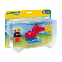Конструктор Playmobil 1.2.3.: Вертолет для пожаротушения - 6789pm