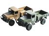 Стендовая модель WPL Военный грузовик (зеленый, желтый), масштаб 1:64 - WPLMB-14