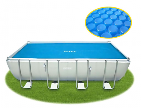 Обогревающее покрывало Solar Cover, 975х488 см, для прямоугольного каркасного бассейна INTEX - с29030
