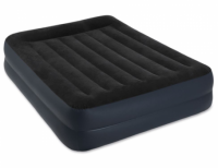 Надувная кровать Intex Pillow Rest Raised Bed (Queen), 152х203х42 см, с подголовником и встроенным насосом 220V - с64124