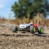 Радиоуправляемый трагги Losi Mini-T 2.0 Stadium Truck Brushed 2WD RTR масштаб 1:18 2.4G (красный) - LOS01015T1