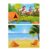 Игра на магнитах 4 сюжета *Крутые выходные!* с магнитным полем - 05410