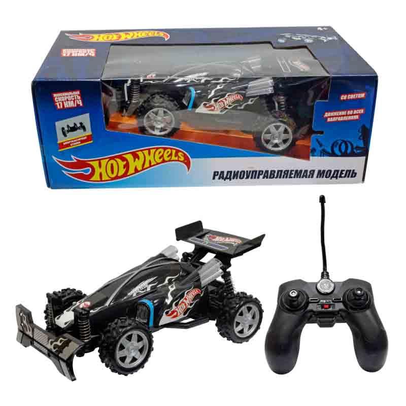 Радиоуправляемый багги 1Toy Hot Wheels, свет, черная - Т10984