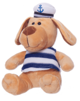 Мягкая игрушка ABtoys Собака морячок, 15 см - YSW18754