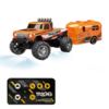 Радиоуправляемый внедорожник HB 666 Минитрак с прицепом 4WD RTR масштаб 1:64 2.4G - HG4-80-ORANGE