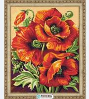 Картина по номерам *Алые маки*, 40*50 - 7C-0209