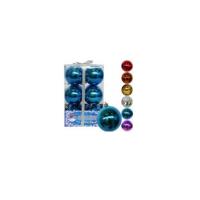 Подарочный набор из 12 елочных игрушек Snowmen Блестящие шары, 8 см - Е0056