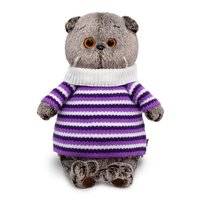 Мягкая игрушка Budi Basa Басик в полосатом свитере 22 см - Ks22-200