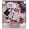 Кукла ABtoys *Amelia. Современный шик*в платье с плиссированной юбкой, черная сумка, темные волосы 30см - PT-01615