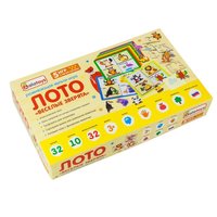 Настольная игра Alatoys Лото Весёлые зверята - ЛТ14