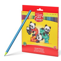 Карандаши цветные пластиковые шестигранные ArtBerry 24 цв. - 47347ЕК