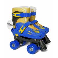 Раздвижные роликовые коньки-квады, синие, р. 34-37 Moby kids - 641027