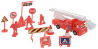 Набор ABtoys Пожарная техника, 13 предметов - M6213