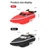 ​Радиоуправляемый катер для рыбалки Hongxunjie RTR 2.4G HJ807 - HJ807-Red