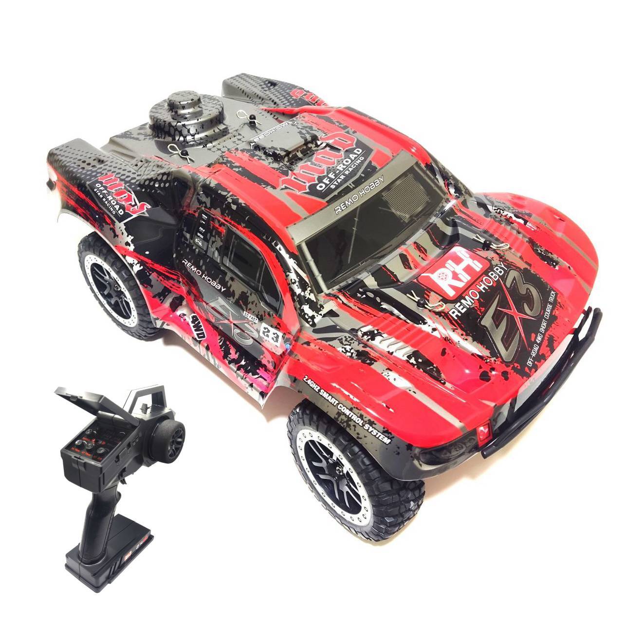 Радиоуправляемый шорт-корс Remo Hobby 4WD RTR масштаб 1:10 2.4G - RH10EX3UPG-RED