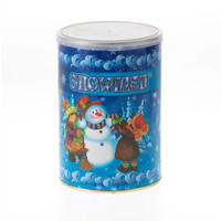 Банка металлическая с сюрпризом внутри 11x8см Snowmen - Е81004