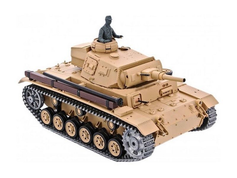Радиоуправляемый танк Heng Long Panzer III type H Pro масштаб 1:16 2.4G - 3849-1Pro V6.0
