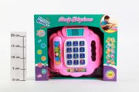 Телефон музыкальный Joy Toy розовый с карточками, 9095A - Б41842