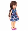 Кукла 1Toy Красотка - Летняя прогулка, брюнетка, синее платье - Т10278