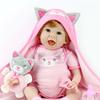 Кукла Aori Reborn Baby Doll Kitty hood, 56 см