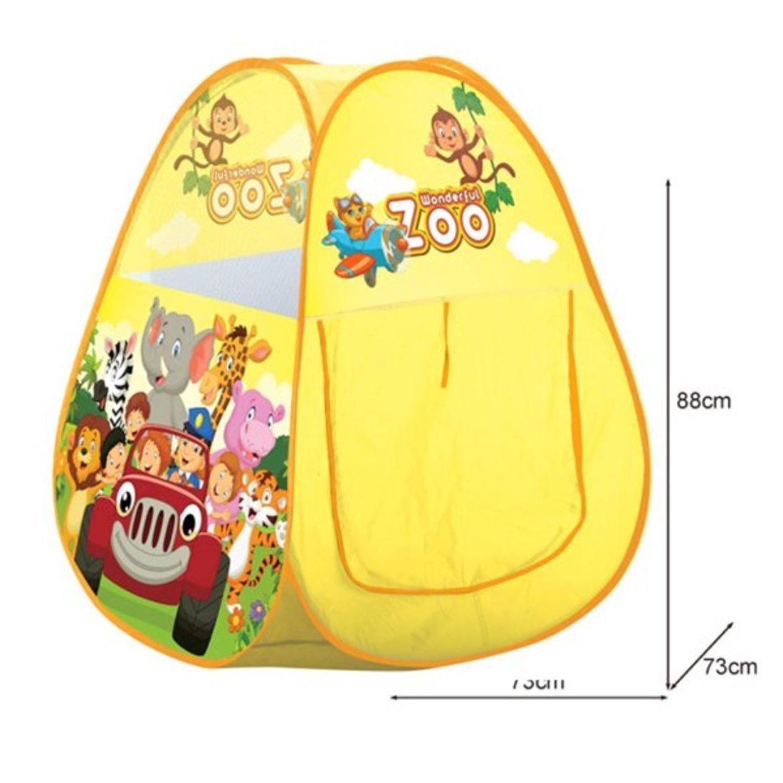 Палатка игровая 73х73х88 см, сумка на молнии - 200669957